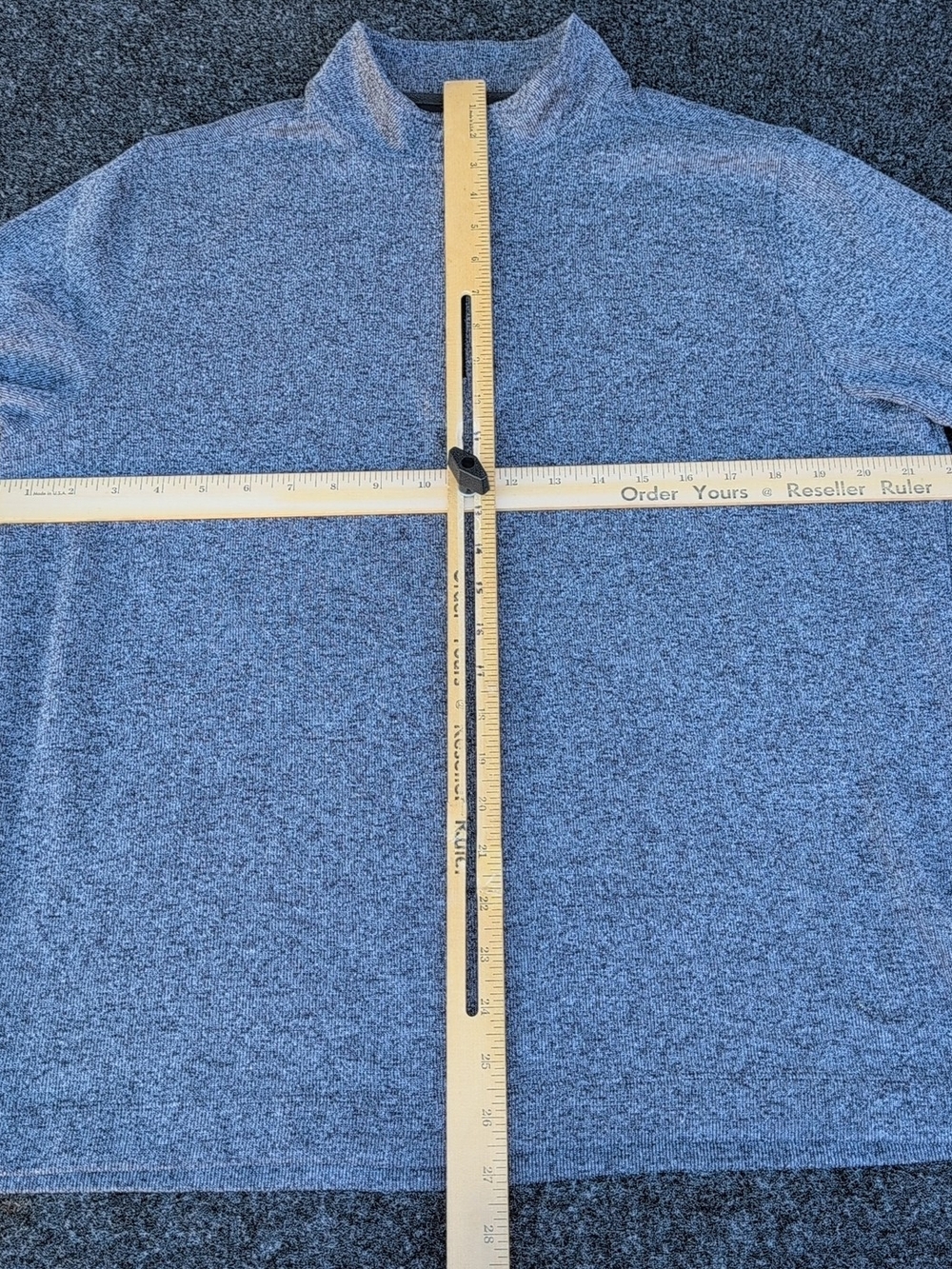 Rhone Sweater Mens Large Gray Commuter Quarter Zip Fleece Mock Casual Preppy - Picture 7 of 14